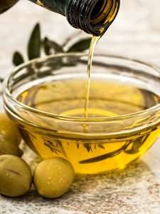 Olive oil ready for a cooking class with The International Kitchen.
