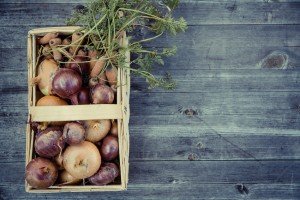 A beautiful basket of vegetables