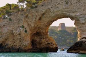 The beautiful sea in the Puglia region of Italy.