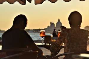 Drinking spritz and enjoying a view of Venice on a culinary tour with TIK.