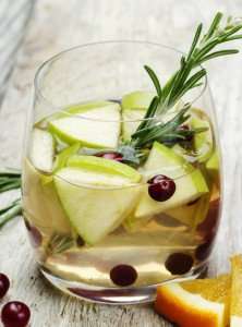 White sangria from a cooking vacation in Portugal.