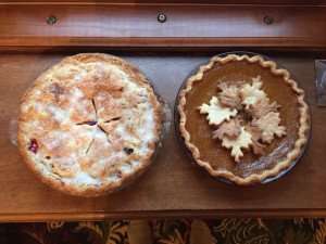 Homemade pies ready for the Thanksgiving table.