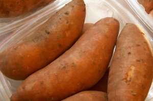 Yams, a traditional part of Thanksgiving dinner.