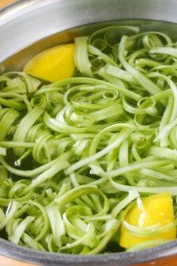 Puntarelle salad during Rome cooking classes