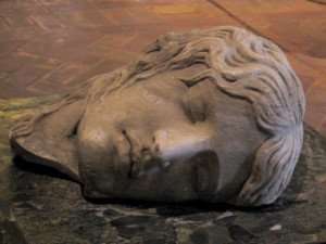 A statue shard at the Palazzo Altemps in Rome.