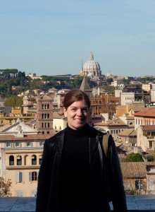 Peg on the Aventine Hill during a trip to Rome.