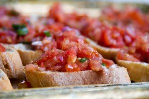 Bruschetta on Italy culinary tour