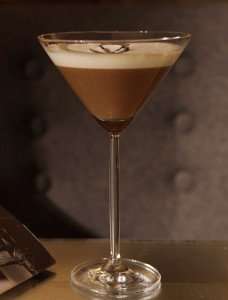 Enjoying a chocolate martini at a Chicago bar on our Food Lover's Chicago tour.