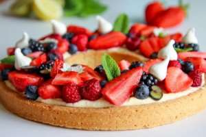 A delicious fruit tart for the holidays.
