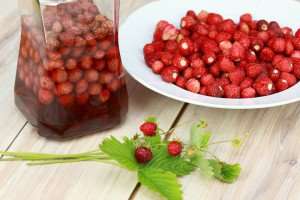 A tasty strawberry liqueur on an Italy cooking vacation.