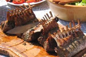 Enjoying a delicious lunch during a trip to Provence with The International Kitchen.