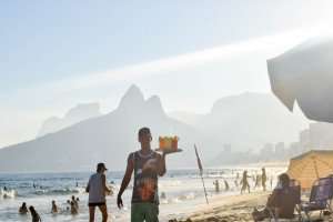 Enjoying coctkails on the beach during a cooking vacation with The International Kitchen.