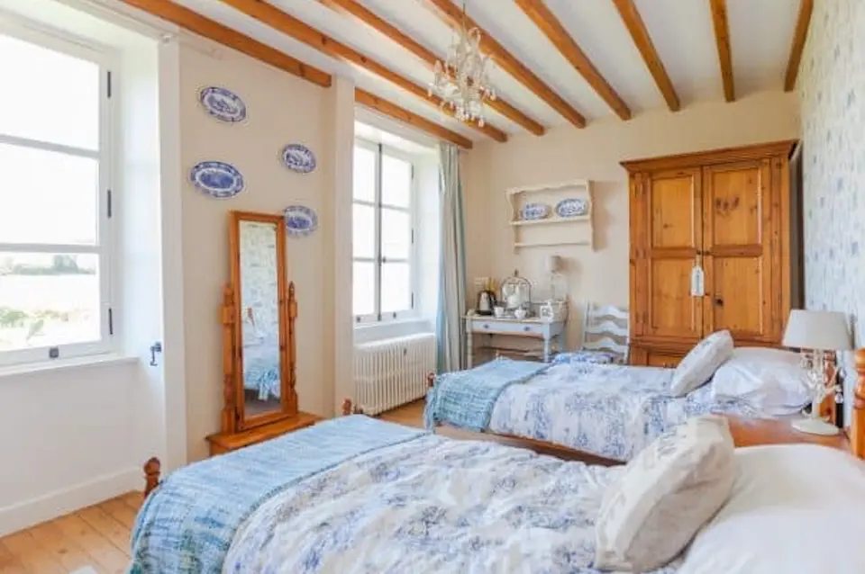 Image for Double twin room - blue toile room