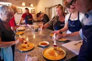 Delicious tart class in France.