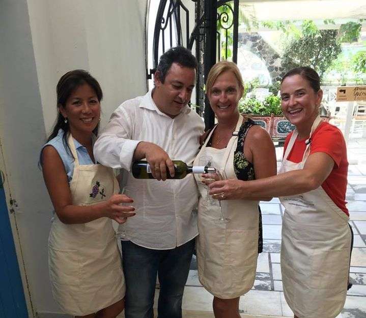 Enjoying a toast during a culinary vacation with The International Kitchen.