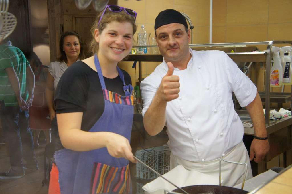 Cooking with the locals during an authentic Italy cooking vacation with The International Kitchen.