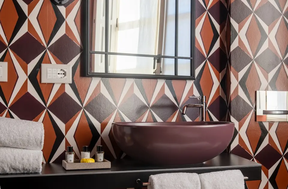 Image for Bathroom detail at the Bellacorte in Parma.