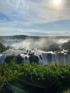 Iguazu falls from above
