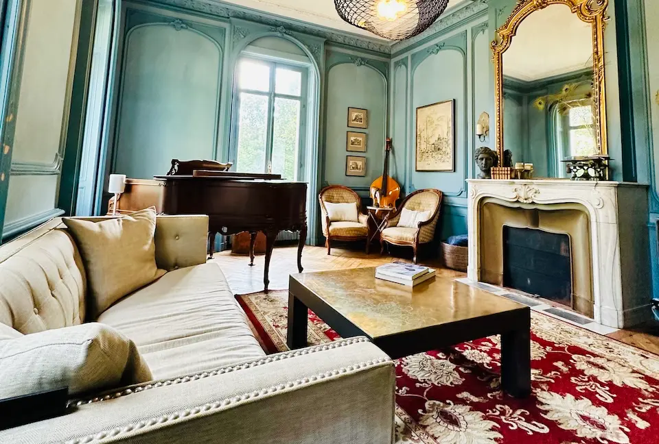 Image for Living room at the petit chateau in Roanne.