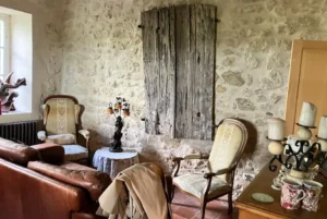 Living room at the Gascony cooking school