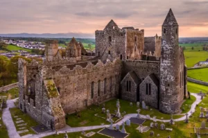The Rock of Cashel historical site located at Cashel, County Tipperary, Ireland.