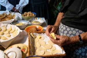 Making culurgiones pasta in Sardinia.