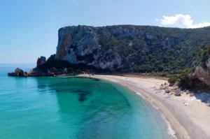 the Cala Luna beach near Hotel Su Gologone