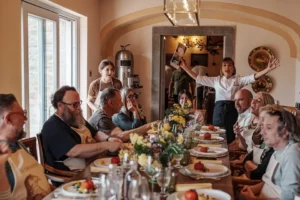 Enjoying your meal after your cooking class