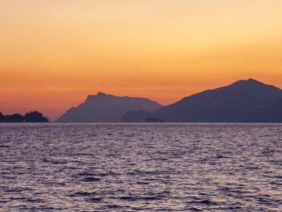 A view of the Mediterranean during an Amalfi Coast cooking vacation