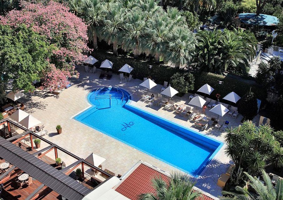 Image for Pool at Hotel Mediterraneo in Sorrento during your Amalfi Coast cooking vacation
