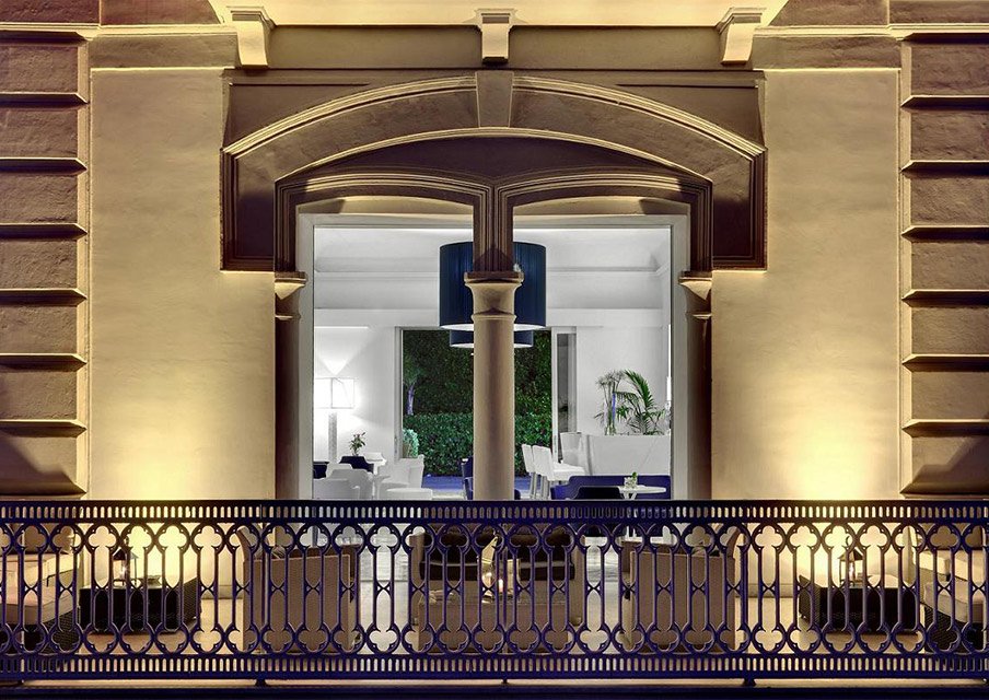 Image for View from outside the Hotel Mediterraneo, home for your Amalfi Coast cooking vacation