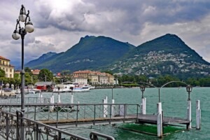 Visiting Lugano in Switzerland. 