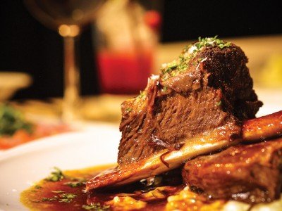 Braised meat dish on your gourmet cooking vacation in France