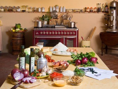 Chef Silvia's kitchen during your cooking vacation in Tuscany