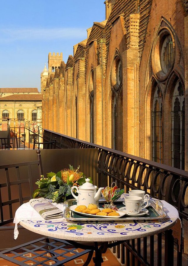 Image for View from the Bologna Hotel Commercianti, home during your foodie tour on the Via Emilia