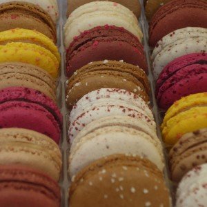 Macarons made during a dessert class in Pari