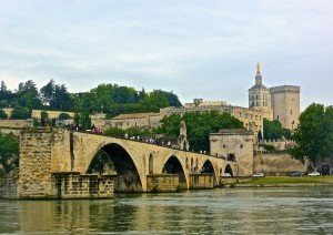 A view of the Pont d'Avignon in Provence