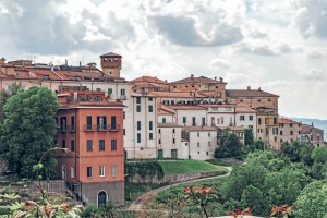 Atina old town in Lazio Italy.