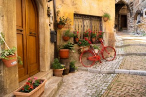 Staying in a small Italian village in the Lazio region during a cooking vacation with The International Kitchen.
