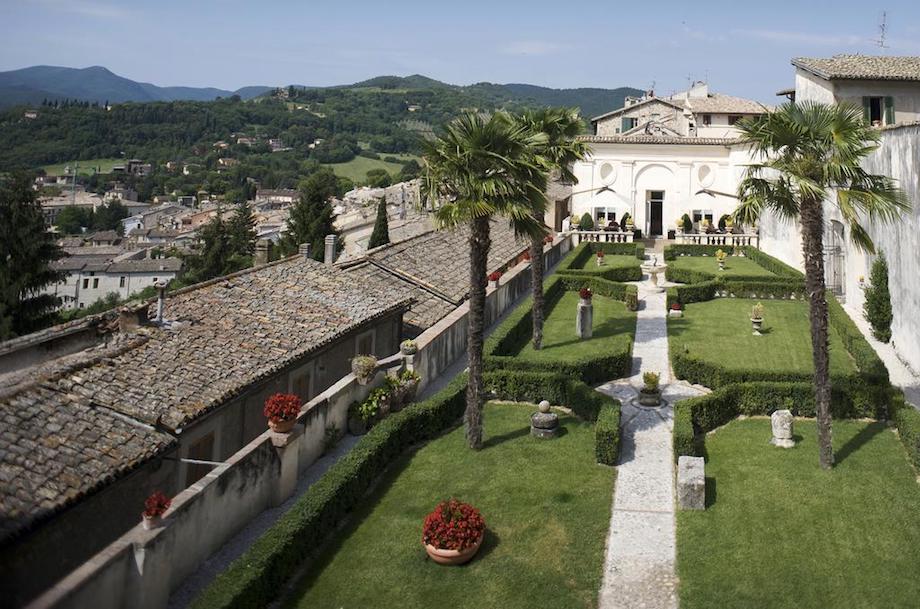 Image for The garden of the Palazzo Leti, one of the accommodation options for your Umbria cooking vacation