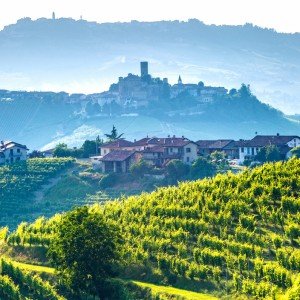 Piedmont landscape on an Italy culinary tour