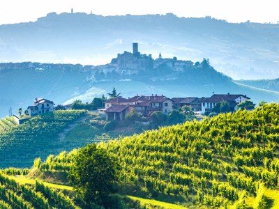 Piedmont landscape on an Italy culinary tour