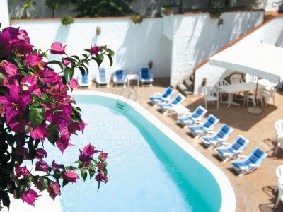 Pool at the Villa Romana hotel on the Amalfi Coast