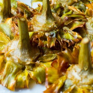 Carciofi alla giudia made during a cooking class in Italy