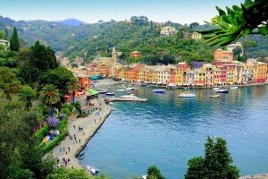 View of one of the Cinque Terre, visited during a cooking vacation in Italy