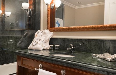 Image for Bathroom at hotel in Madrid on your Spain culinary tour