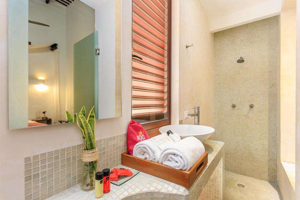 Image for Bathroom at the Hotel Casa las Palomas in Merida, Mexico.