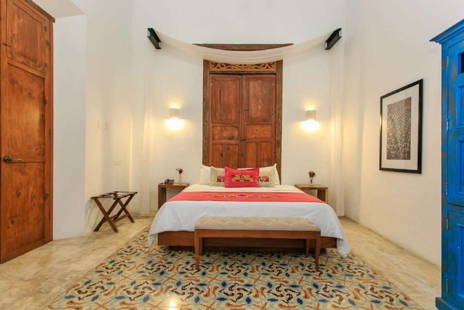 Image for Double room at the Hotel Casa las Palomas in Merida, Mexico.