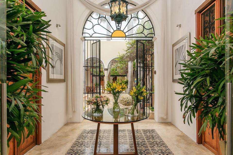 Image for Interior at the Hotel Casa las Palomas in Merida, Mexico.