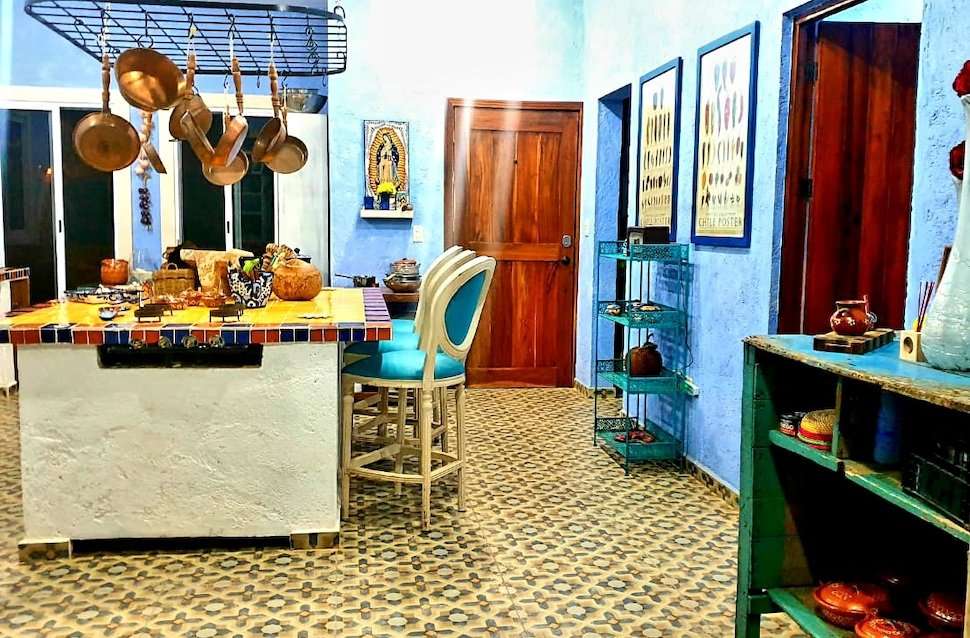Image for Kitchen at the chef's casita in Valladolid.